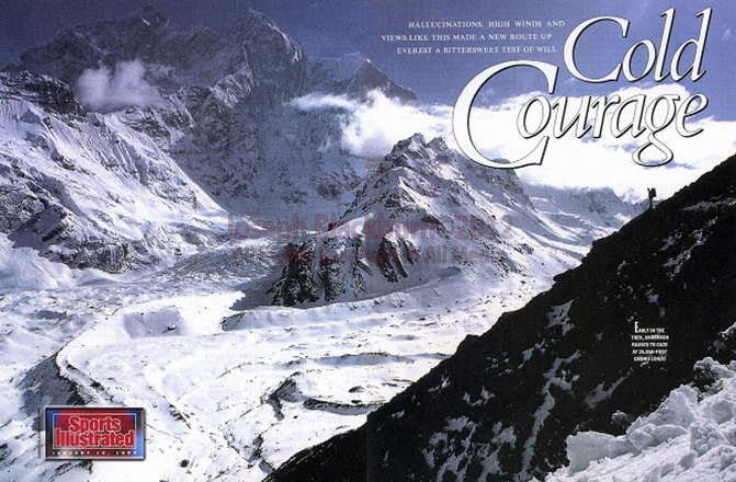 Sports Illustrated magazine story on Everest'88 Expedition